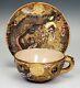 19th Century Japanese Satsuma Dragon Cup And Saucer Very Fine Quality