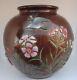 Antique Japanese Meiji Ando Cloisonne And Copper Vase Fine Work Of Art 1075g