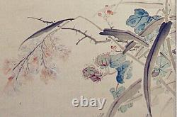 A Fine Chinese/Japanese Autumn Plant and Flowers Scroll Painting