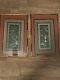 A Fine Pair Of Geisha Japanese Silk Embroidery/tapestries Green Beautiful