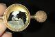 Antique 18ct Gold Essex Crystal, Japanese Chin/king Charles Toydog Spaniel Brooch