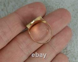 Antique Chinese Japanese Gold Ring Miniature Master Carving Art Painting