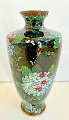 Antique Fine Japanese Ginbari Cloisonne Geisha Vase