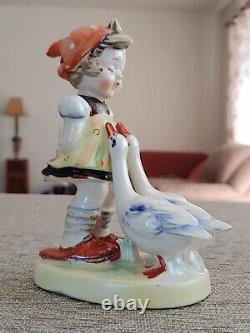 Antique Germany Japanese Fine China Art Porcelain Pottery Children Figure Statue