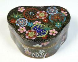 Antique Japanese Fine Cloisonne Box Meiji Period Late 19thC