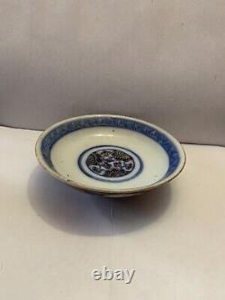 Antique Japanese Fine Imari Gilt Decorated Small Dish Bowl Plate