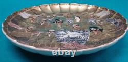 Antique Japanese Fine Satsuma Immortals Plate