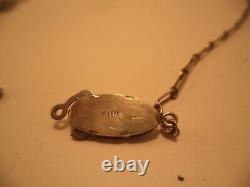 Antique Japanese Islands Necklace marked Silver