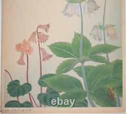 Beautiful Vintage/Antique Japanese Woodblock Flora Landscape Signed, Fine 3 of 3