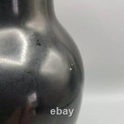 Chinese or Japanese Antique Black & White Glaze Vase Fine Porcelain Lamp