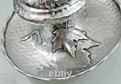 FINE ANTIQUE TIFFANY STERLING SILVER CIGAR LIGHTER LAMP Aesthetic Japanese Style