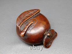 FINE Fruit & Chestnut NETSUKE 18-19thC Japanese Edo Antique for INRO F760