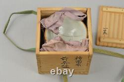 FINE Japanese EDO 5pcs Brown Glaze Porcelain Sencha Tea Cups Chinese Gongfu Tea