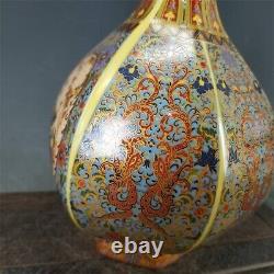 FINE QUALITY JAPANESE CLOISONNE VASE WITH CHARACTER MARKS YongZheng RARE