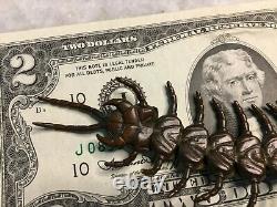 FINE Quality Antique Japanese/Japan Articulated Bronze Centipede Jizai Okimono