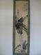 Fine 19th 20th Century Japanese Zen Style Hand Painting Of Plant Scroll Signed