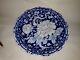 Fine Antique Japanese Blue And White Porcelain Dish Signed Poss 18th Century