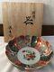 Fine Antique Japanese Imari Genroku Koimari Porcelain Bowl Kiyohide Withbox