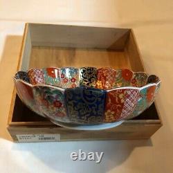 Fine Antique Japanese Imari Genroku Koimari Porcelain Bowl Kiyohide withbox