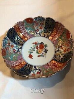 Fine Antique Japanese Imari Genroku Koimari Porcelain Bowl Kiyohide withbox
