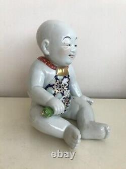 Fine Antique Japanese Meiji Period Imari Okimono Figure a Baby Boy VERY RARE