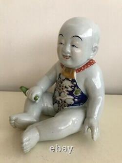 Fine Antique Japanese Meiji Period Imari Okimono Figure a Baby Boy VERY RARE