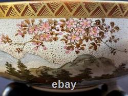 Fine Antique Japanese Royal Satsuma Bowl by KITAMURA YAICHIRO (1868 1912)