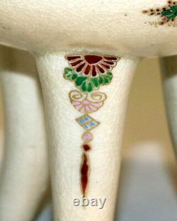 Fine Antique Satsuma Japanese Censor Koro Pierced Kyoto Pottery Meiji Signed