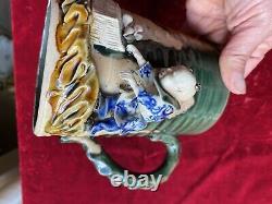 Fine Collectable Antique Japanese Sumida Gawa Pottery Teapot no mark noted