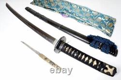 Fine HITATSURA Japanese Samurai Wakizashi Sword Nihonto Katana w HAN-TACHI
