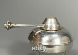 Fine Japan Japanese Silver Lamp with Turn Wick Mechanism ca. Mid 20th century