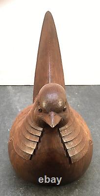 Fine Japanese MeijiBoxwood Okimono Pheasant, Signed