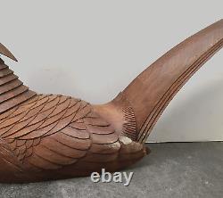 Fine Japanese MeijiBoxwood Okimono Pheasant, Signed