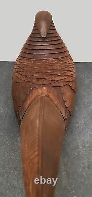 Fine Japanese MeijiBoxwood Okimono Pheasant, Signed