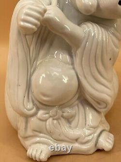 Fine Japanese Meiji Hirado Okimono Incense Burner Buddha With Bag