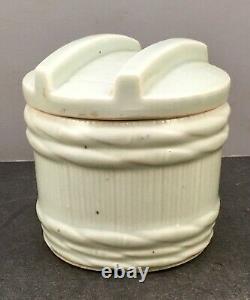 Fine Japanese Meiji Porcelain Jar Barrel shaped, signed