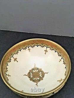 Fine Japanese Meiji Satsuma Bowl with Beautiful Decorations by Kazan