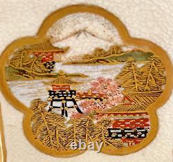 Fine Japanese Meiji Satsuma Jar With Foodog & Fine Decorations By Shuzan