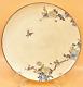 Fine Japanese Meiji Satsuma Plate Birds & Floral Designs By Kinkozan