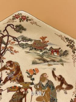 Fine Japanese Meiji Satsuma Plate By Matsumoto Hozan