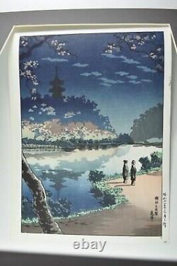 Fine Japanese Tsuchiya Koitsu Woodblock Print Yokohama Sankei Garden