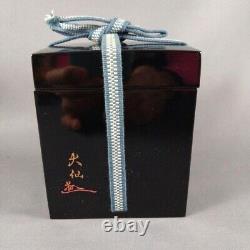 Fine Makie Lacquered NATSUME Japanese Wooden Tea Caddy Daisen Nomura