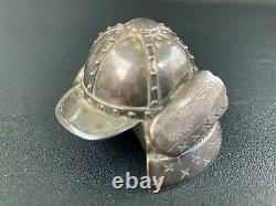 Fine Meiji Japanese silver novelty pepperette in the form of a Samurai Helmet
