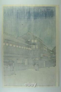 Fine Old Japanese Baba Nobuhiko Souemon-cho, Osaka Woodblock Print