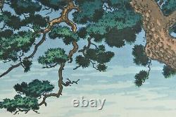 Fine Old Japanese Woodblock Print Tsuchiya Koitsu Maiko Beach Wood Block