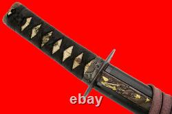 Fine Quality Japanese Samurai WAKIZASHI Sword with Rare Blade Tang & Nice Hamon