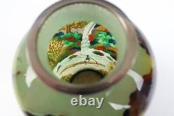 Fine Rare Japanese Plique a Jour Enamel Vase Cloisonne Japan Ando Shotai Shippo