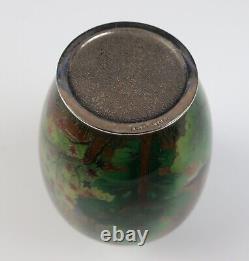 Fine Rare Japanese Plique a Jour Enamel Vase Cloisonne Japan Ando Shotai Shippo