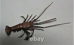 Fine Signed 19th C. Meiji-Era JAPANESE Articulated Crayfish Lobster antique