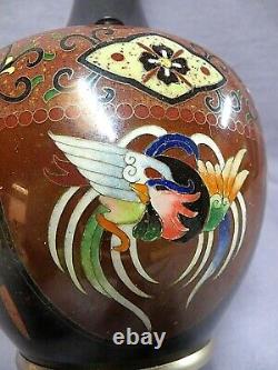 Fine quality, large antique Japanese cloisonne vase in excellent condition